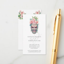 Tarjeta De Recepción Código QR del sitio web de bodas de playa