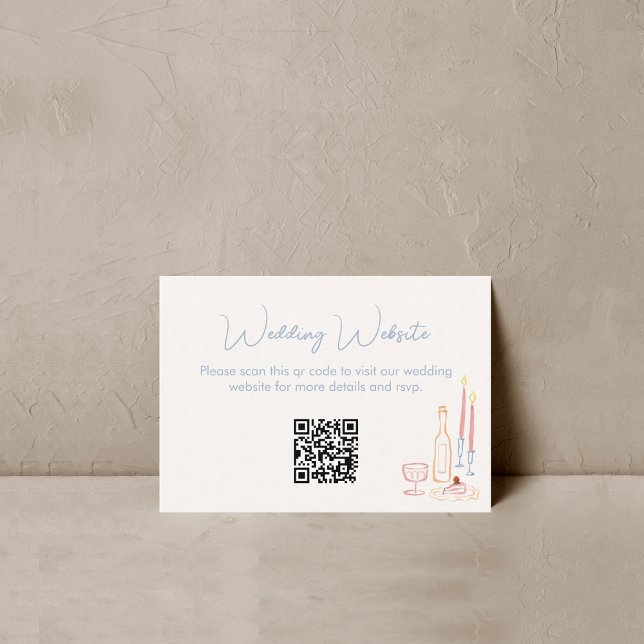 Tarjeta De Recepción Código QR del sitio web del boda (Subido por el creador)