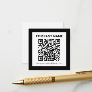 Tarjeta De Recepción Código QR editable y diseño personalizable simple