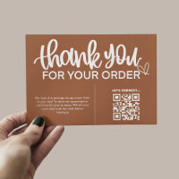 Código QR Gracias Por Su Paquete De Compra Inserta