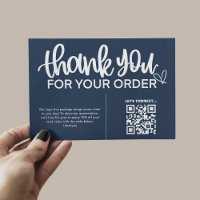 Código QR Gracias Por Su Paquete De Compra Inserta