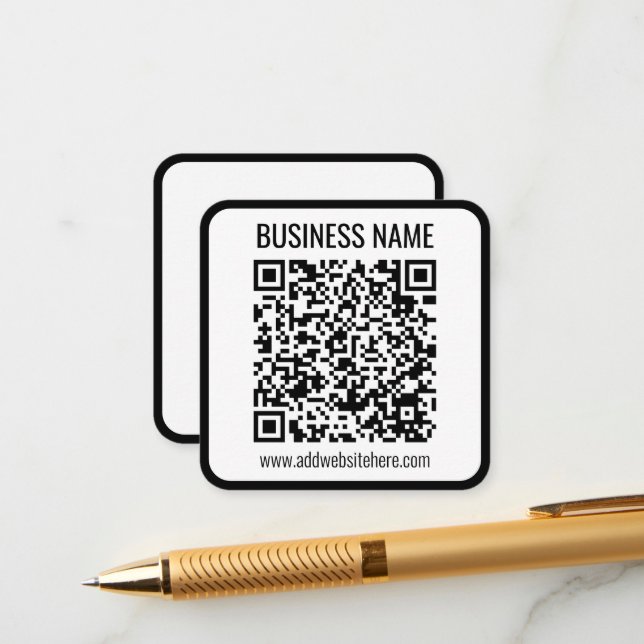 Tarjeta De Recepción Código QR instantáneo (introduzca la dirección URL (Anverso/Reverso In Situ)