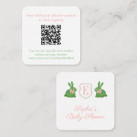 Código QR para conejito de madera de madera de mad