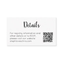 Código QR para el sitio web en blanco y negro mini