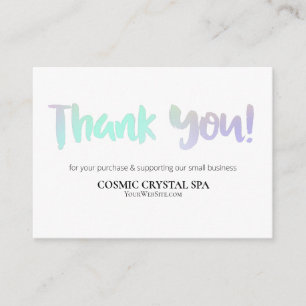 Tarjeta De Recepción *~* código QR RAINBOW - GRACIAS A LA Revisión de L