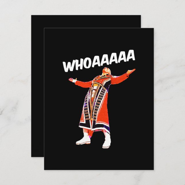 Tarjeta De Recepción Cody whoaaa (Anverso / Reverso)