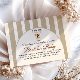 Tarjeta De Recepción Coffee Espresso Martini Bow Baby Shower Book