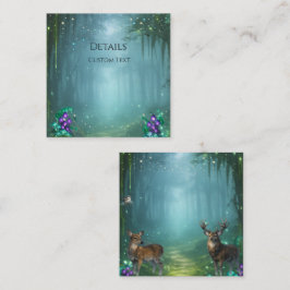 Tarjeta De Recepción Colección de Boda Elegancia Bioluminiscente