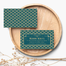 Tarjeta De Recepción Colección de Bodas Art Decó de los años 20