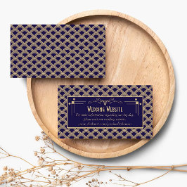 Tarjeta De Recepción Colección de Bodas Art Decó de los años 20