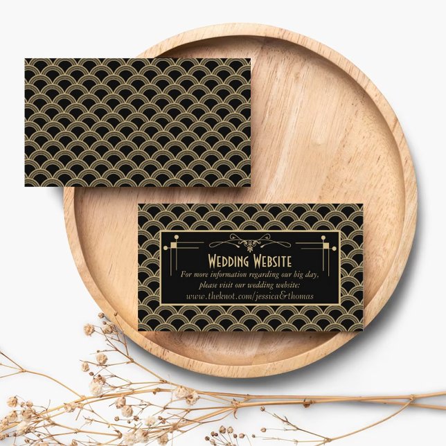 Tarjeta De Recepción Colección de Bodas Art Decó de los años 20 (Subido por el creador)