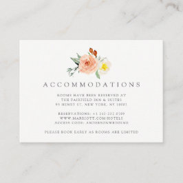 Tarjeta De Recepción Colección de Bodas de primaverales de flores