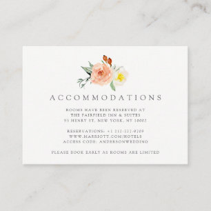 Tarjeta De Recepción Colección de Bodas de primaverales de flores