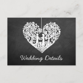 Tarjeta De Recepción Colección de Bodas de tablero de cuadros colgantes