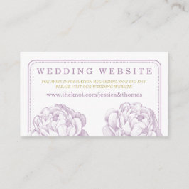 Tarjeta De Recepción Colección de Bodas florales de Peony