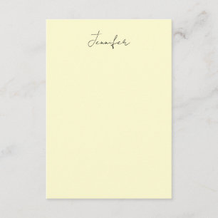 Tarjeta De Recepción Color crema elegante minimalista moderno nombre se