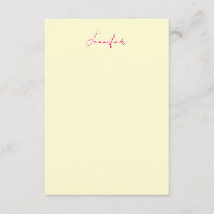 Tarjeta De Recepción Color crema elegante minimalista moderno nombre se