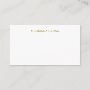 Tarjeta De Recepción Color dorado y blanco minimalista simple moderno