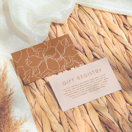 Tarjeta De Recepción Colores de Boho Editable Brunch & Bubbly Bridal Sh