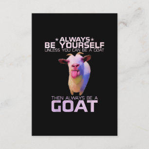 Tarjeta De Recepción Colorido regalo de cabra divertida