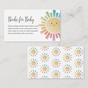 Tarjeta De Recepción Coloridos Libros De Baby Shower Sunshine Para Bebé
