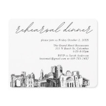 Columbus Boda Elegante Cena de ensayo