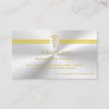 Comadrona inscrita con el logo de golden caduceus