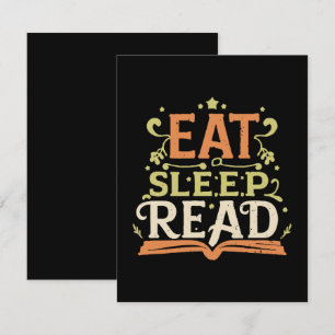 Tarjeta De Recepción Come Leer Reír, Lectura Divertida
