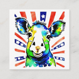 Tarjeta De Recepción Cómicas ovejas coloreadas con acuarela divertida