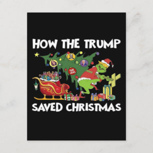 Tarjeta De Recepción Cómo salvó Trump a los Navidades