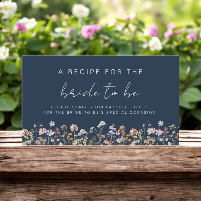 Tarjeta De Recepción Compartir una receta de ducha de novia con flores  (Subido por el creador)
