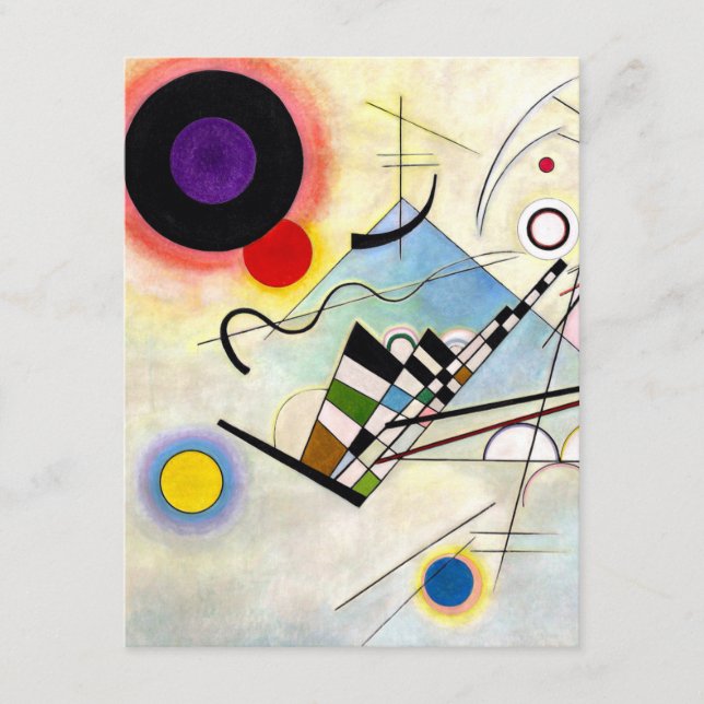 Tarjeta De Recepción Composición 8 de Kandinsky (Anverso)