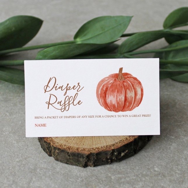 Tarjeta De Recepción Composición de calabaza de agua Baby Shower Diaper (Subido por el creador)