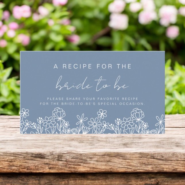 Tarjeta De Recepción Composición de Wilflower Bridal Shower Garden (Subido por el creador)