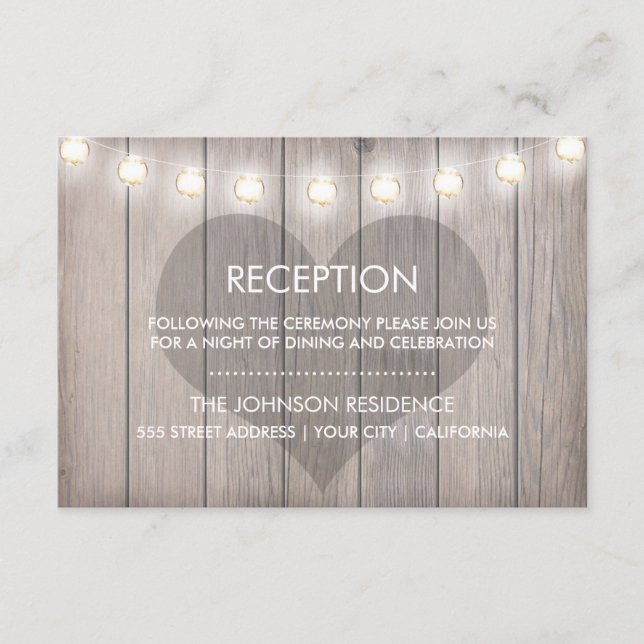 Tarjeta de recepción con corazón manchado (Anverso)