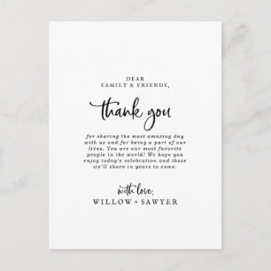 Tarjeta de recepción con guiones rusos