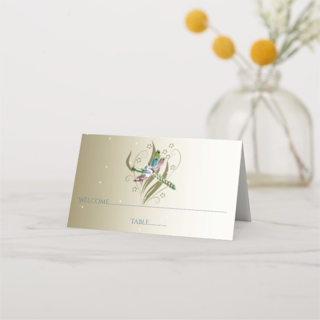 Tarjeta de recepción con mosca dinámica (Anverso)