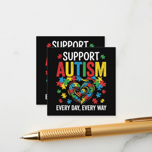 Tarjeta De Recepción Conciencia del autismo (Anverso/Reverso In Situ)