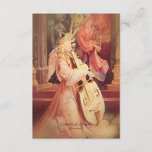 Tarjeta De Recepción Concierto de ángeles con las escrituras