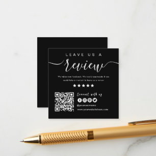 Tarjeta De Recepción Conectarse Con El Código QR De Los Ee.Uu.   Dejarn