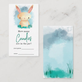 Tarjeta De Recepción Conejito lindo Cuántos dulces juego