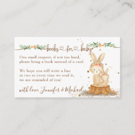 Tarjeta De Recepción Conejo de nuevos libros para mamás para bebé