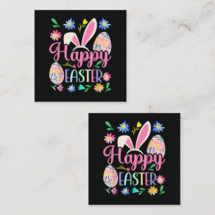 Tarjeta De Recepción Conejo de Pascua Feliz Cara de Conejo Divertido