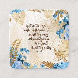 Tarjeta De Recepción Confiar en el verso de la Biblia Lord KJV