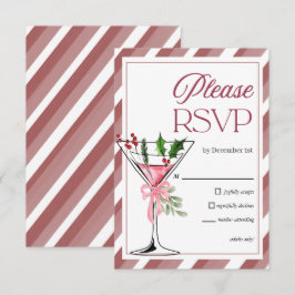 Tarjeta De Recepción Confirmación de asistencia a la fiesta de Navidad