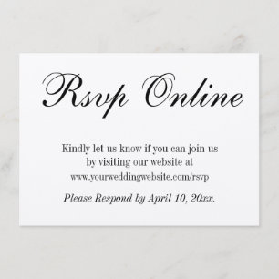 Tarjeta De Recepción Confirmación de Boda en Línea Simple Papel Kraft E