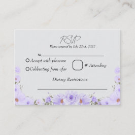 TARJETA DE RECEPCIÓN CONFIRMACIÓN FLORAL