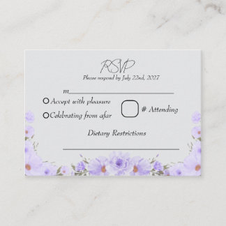 TARJETA DE RECEPCIÓN CONFIRMACIÓN FLORAL