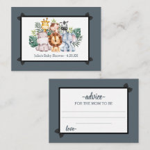 Consejo de Baby Shower salvaje Jungle Safari