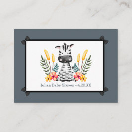 Tarjeta De Recepción Consejo de Baby Shower salvaje Jungle Safari
